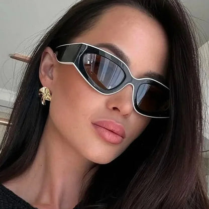 Ravelle Éclipse | Gafas de Sol Cat Eye Vintage Unisex | Diseño Ovalado para Hombre y Mujer | Estilo Retro Elegante para Uso Diario