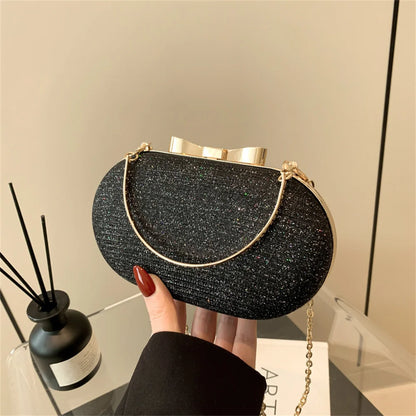 Bolso Aureline | Acabado Glitter con Asa Superior Elegante