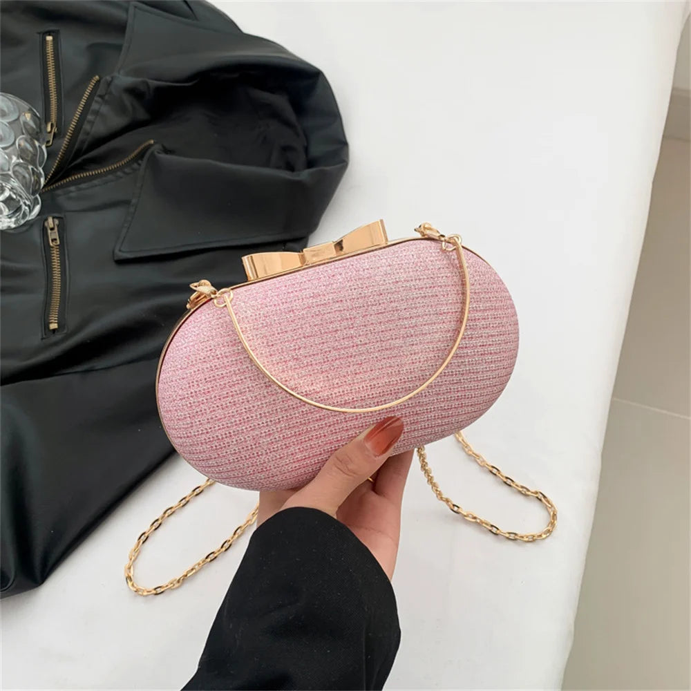 Bolso Aureline | Acabado Glitter con Asa Superior Elegante