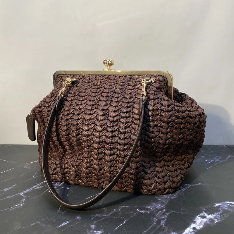 Bolso Aurisse | Gran Capacidad con Cierre Kiss Lock Clásico
