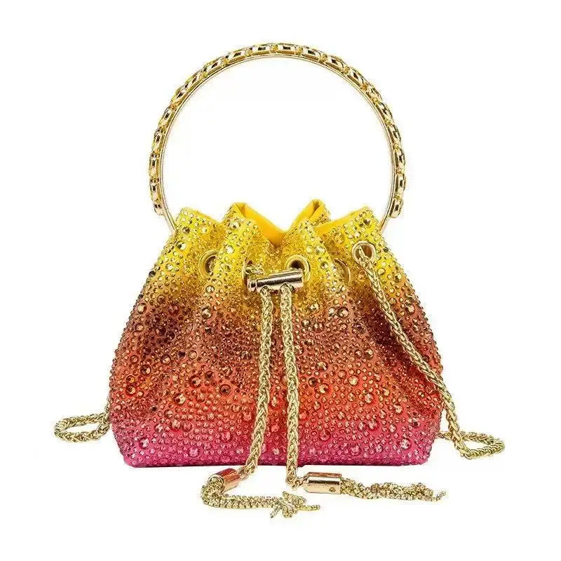 Bolso Élysia | Acabado con Cristales de Estrás y Brillo Sofisticado