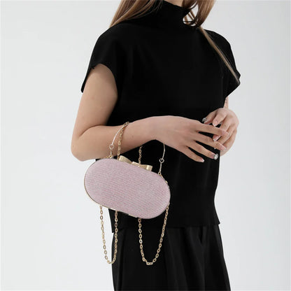 Bolso Aureline | Acabado Glitter con Asa Superior Elegante
