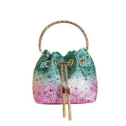 Bolso Élysia | Acabado con Cristales de Estrás y Brillo Sofisticado