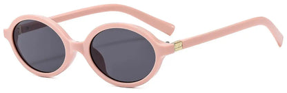 Valenne Noir | Gafas de Sol Ovaladas Pequeñas Vintage Unisex | Protección UV400 para Hombre y Mujer | Diseño Fashion de Lujo con Estilo 2025