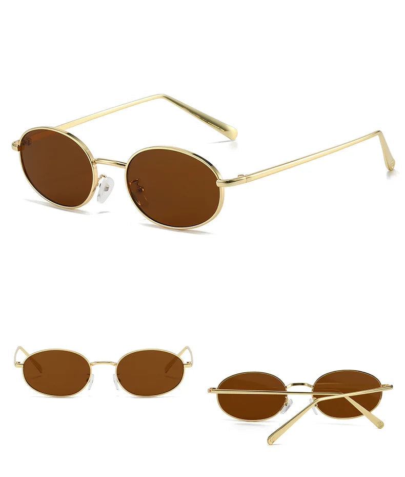 Gafas de Sol SAVELLE™ Ovaladas para Mujer | Diseño Retro con Estampado Leopardo | Estilo Vintage Chic | Protección UV400
