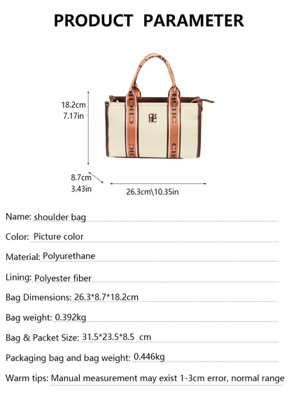 Bolso Camila | Lona de alta calidad con diseño clásico y elegante para otoño e invierno.