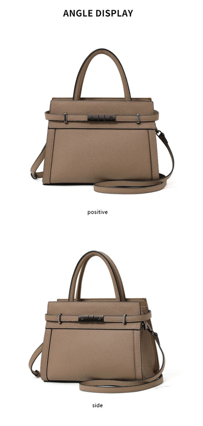 Bolso Noréline | Cuero Genuino de Primera Capa con Diseño Tote Profesional