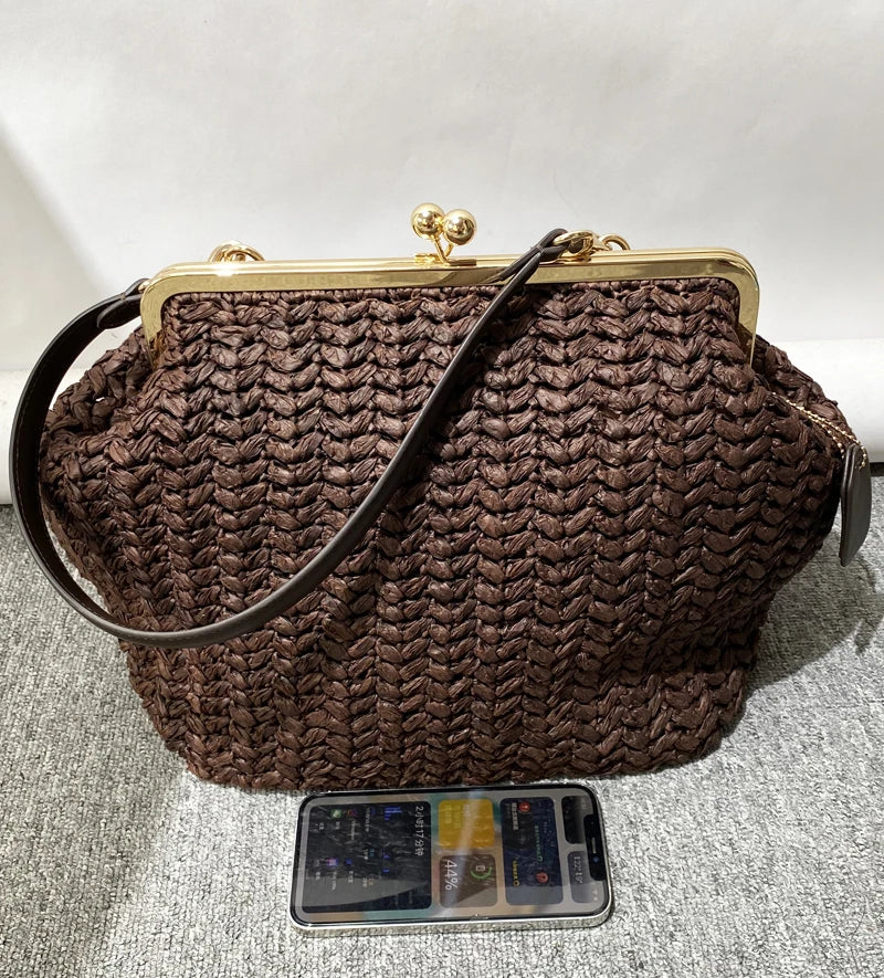 Bolso Aurisse | Gran Capacidad con Cierre Kiss Lock Clásico