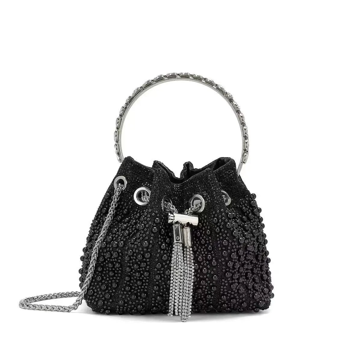 Bolso Élysia | Acabado con Cristales de Estrás y Brillo Sofisticado