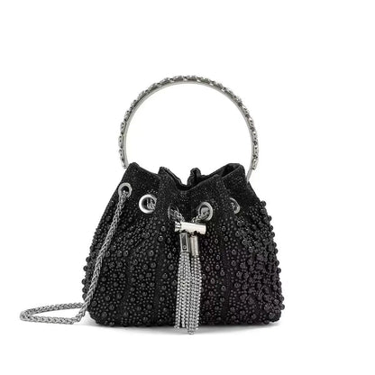 Bolso Élysia | Acabado con Cristales de Estrás y Brillo Sofisticado