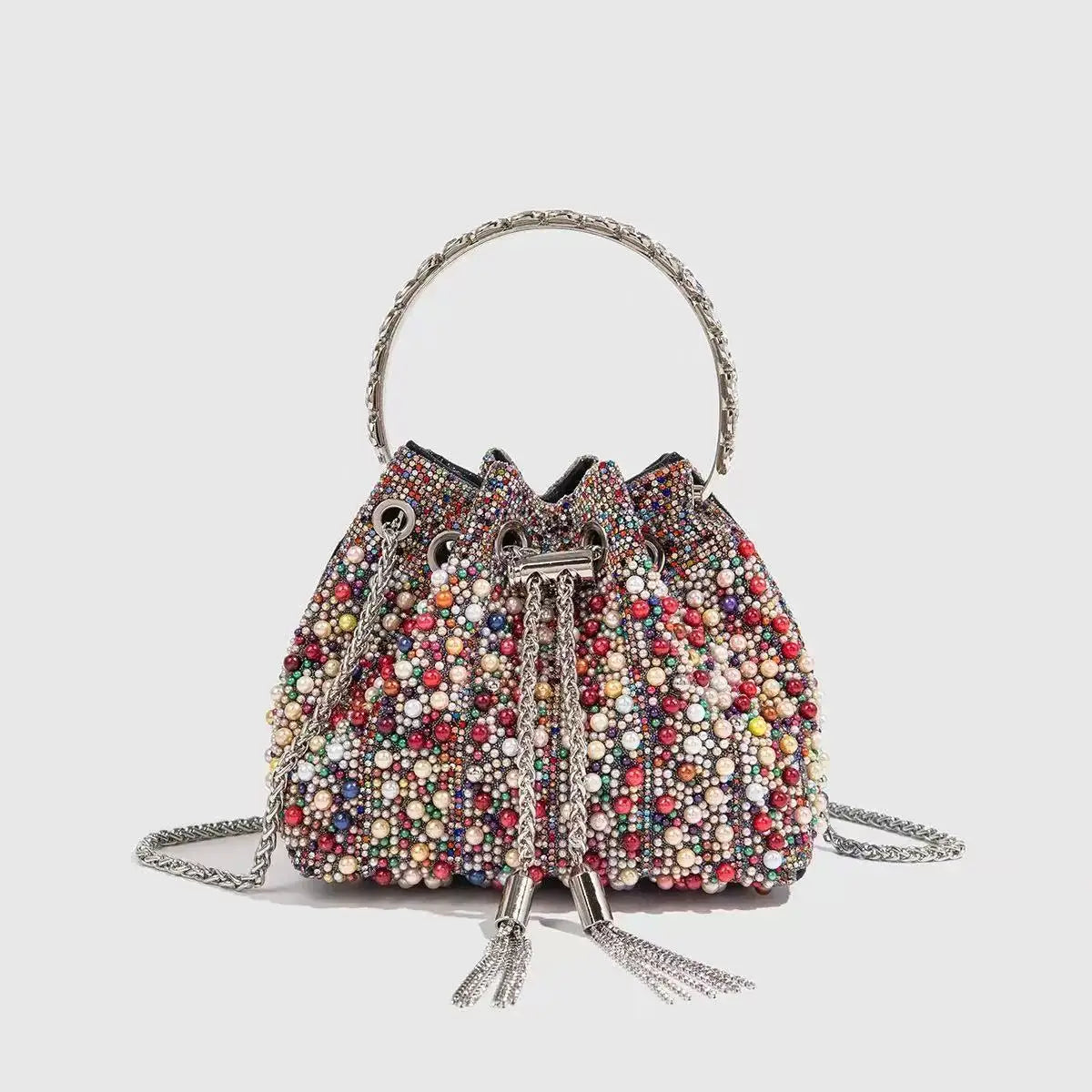 Bolso Élysia | Acabado con Cristales de Estrás y Brillo Sofisticado