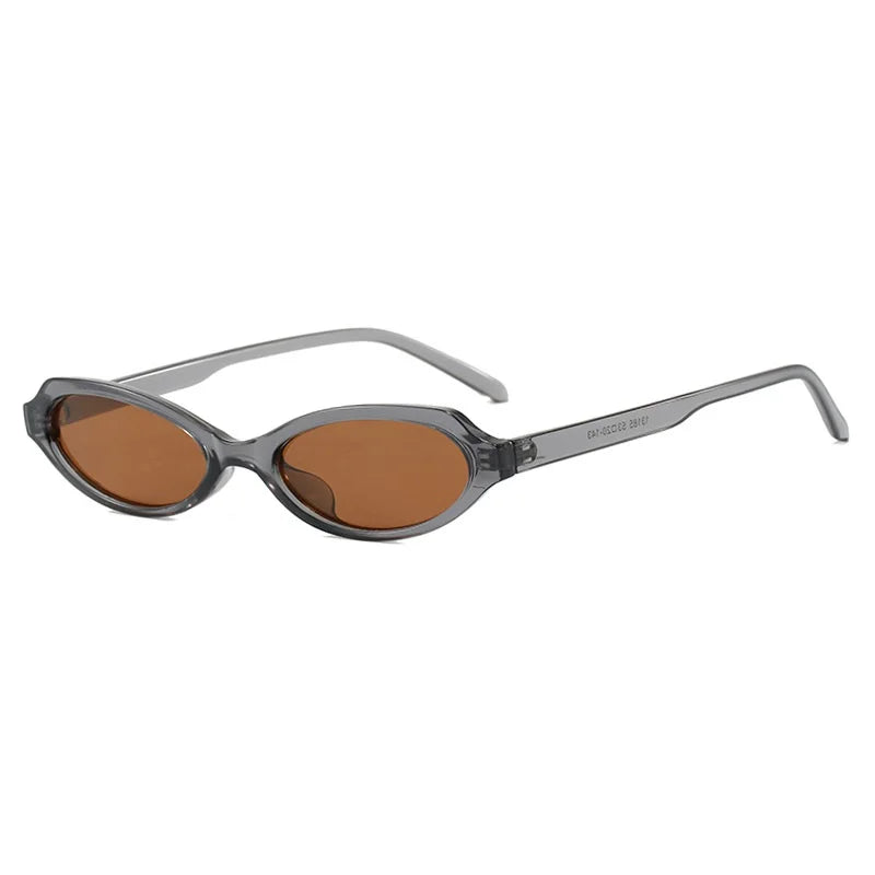 Gafas de Sol Ovaladas Cat Eye para Mujer y Hombre | Protección UV400 | Diseño Vintage Punk | Lentes Verdes