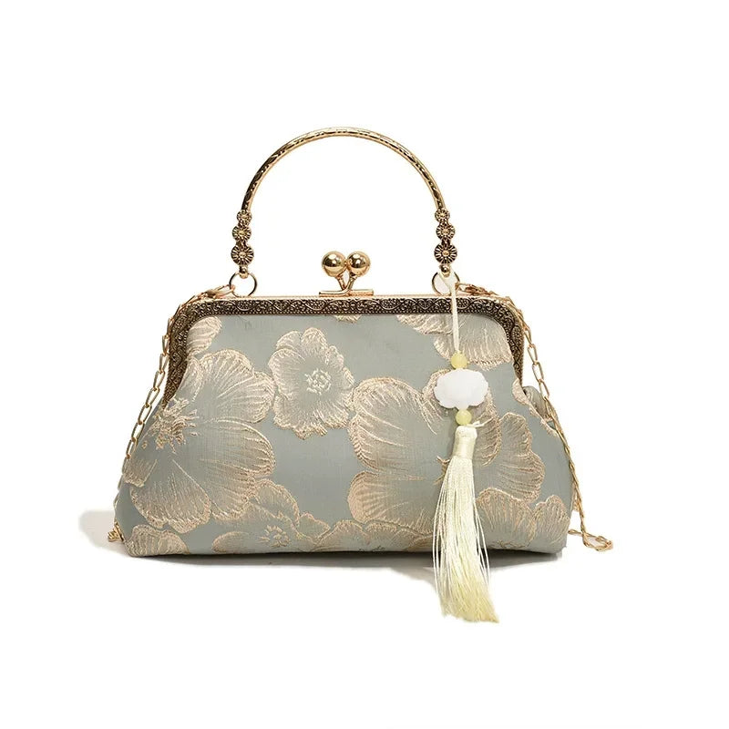 Bolso Seraphine | Acabado Glitter de Lujo con Cadena Elegante