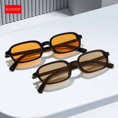 Avenor Edge | Gafas de Sol Rectangulares Vintage Unisex | Protección UV400 para Hombre y Mujer | Diseño Retro de Montura Pequeña y Estilo 2026