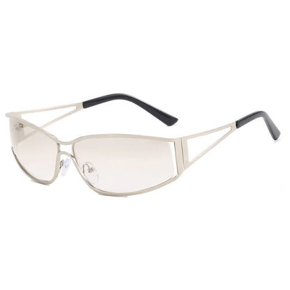 Gafas de Sol NEXORA™ Oversize para Mujer y Hombre | Diseño Y2K Steampunk | Lentes Degradadas con Efecto Espejo | Protección UV400