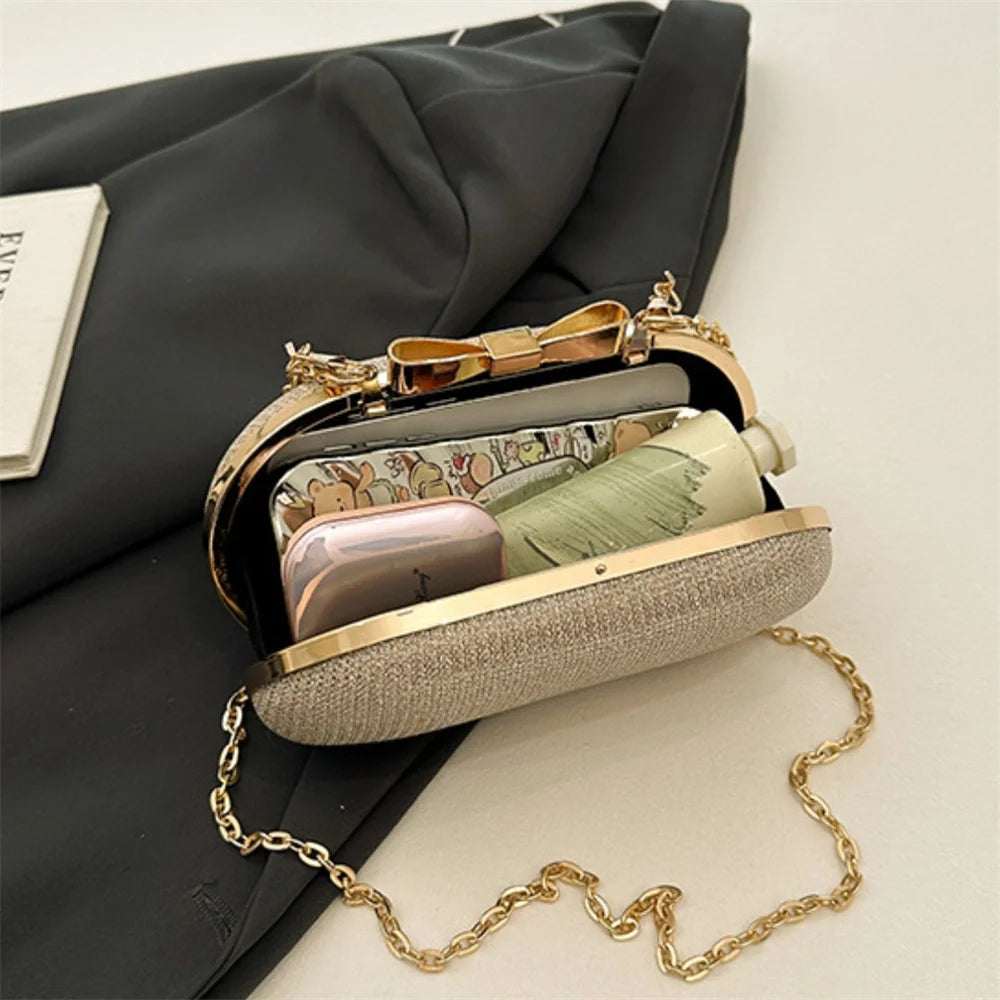 Bolso Aureline | Acabado Glitter con Asa Superior Elegante