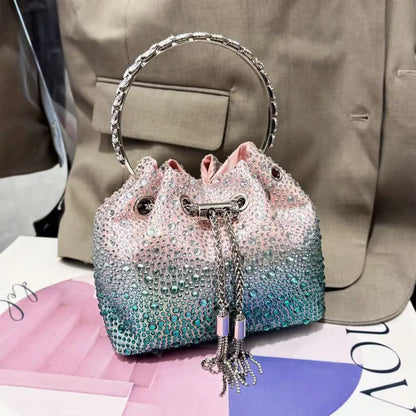 Bolso Élysia | Acabado con Cristales de Estrás y Brillo Sofisticado