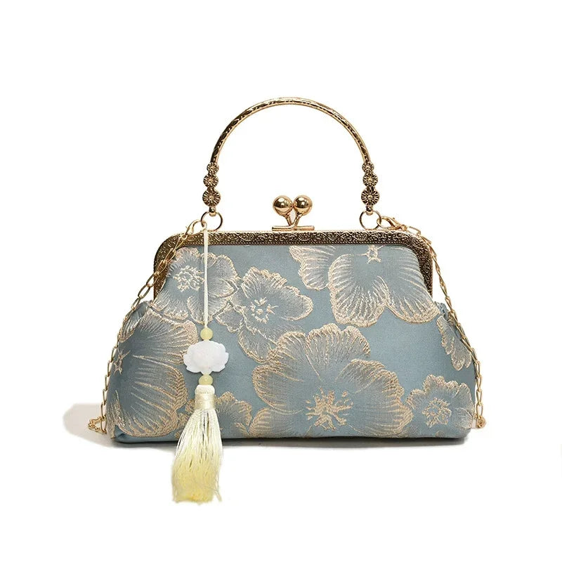 Bolso Seraphine | Acabado Glitter de Lujo con Cadena Elegante