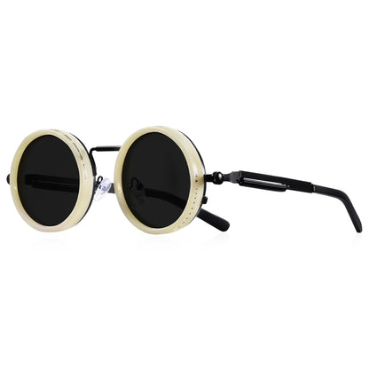 Gafas de Sol NOXARA™ Redondas Polarizadas para Mujer y Hombre | Lentes Fotocromáticas Ajustables ND9 | Diseño Retro Punk | Protección UV400