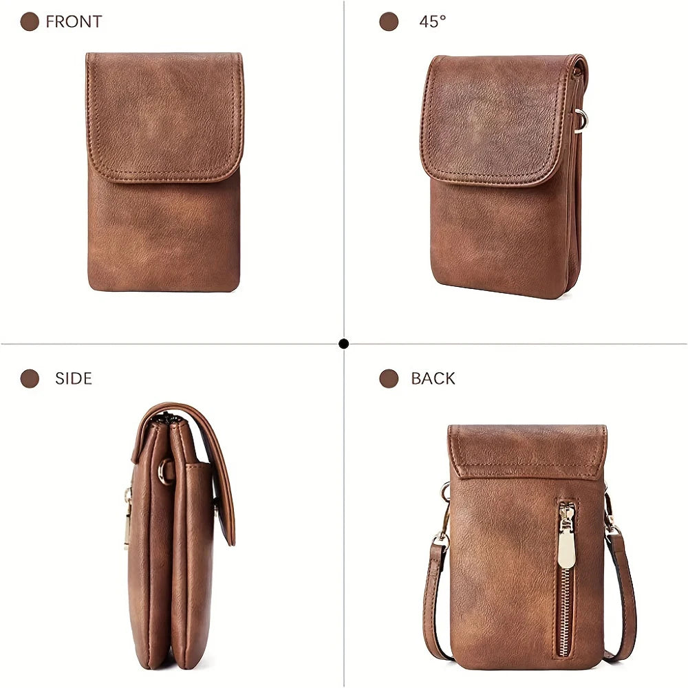 Bolso Alma | Diseño minimalista en cuero PU con tamaño compacto para llevar el móvil y lo esencial.