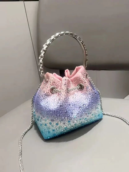 Bolso Élysia | Acabado con Cristales de Estrás y Brillo Sofisticado