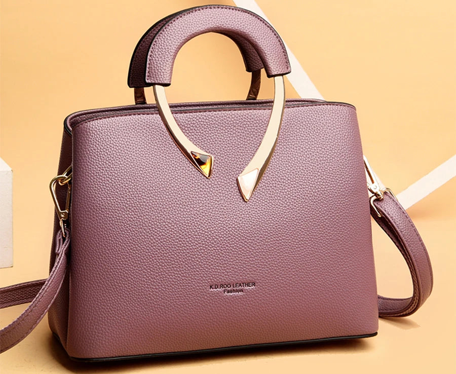 Bolso Marivelle | Cuero Sintético Textura Lichi con Cierre de Cremallera