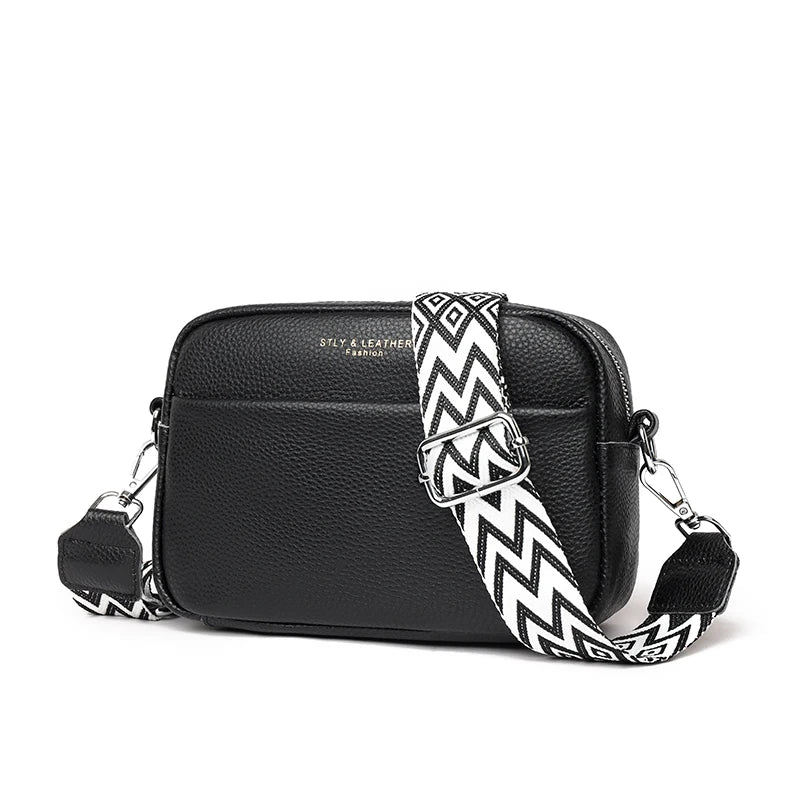 Bolso Catalina | Cuero genuino de color liso con diseño versátil para llevar al hombro o cruzado.