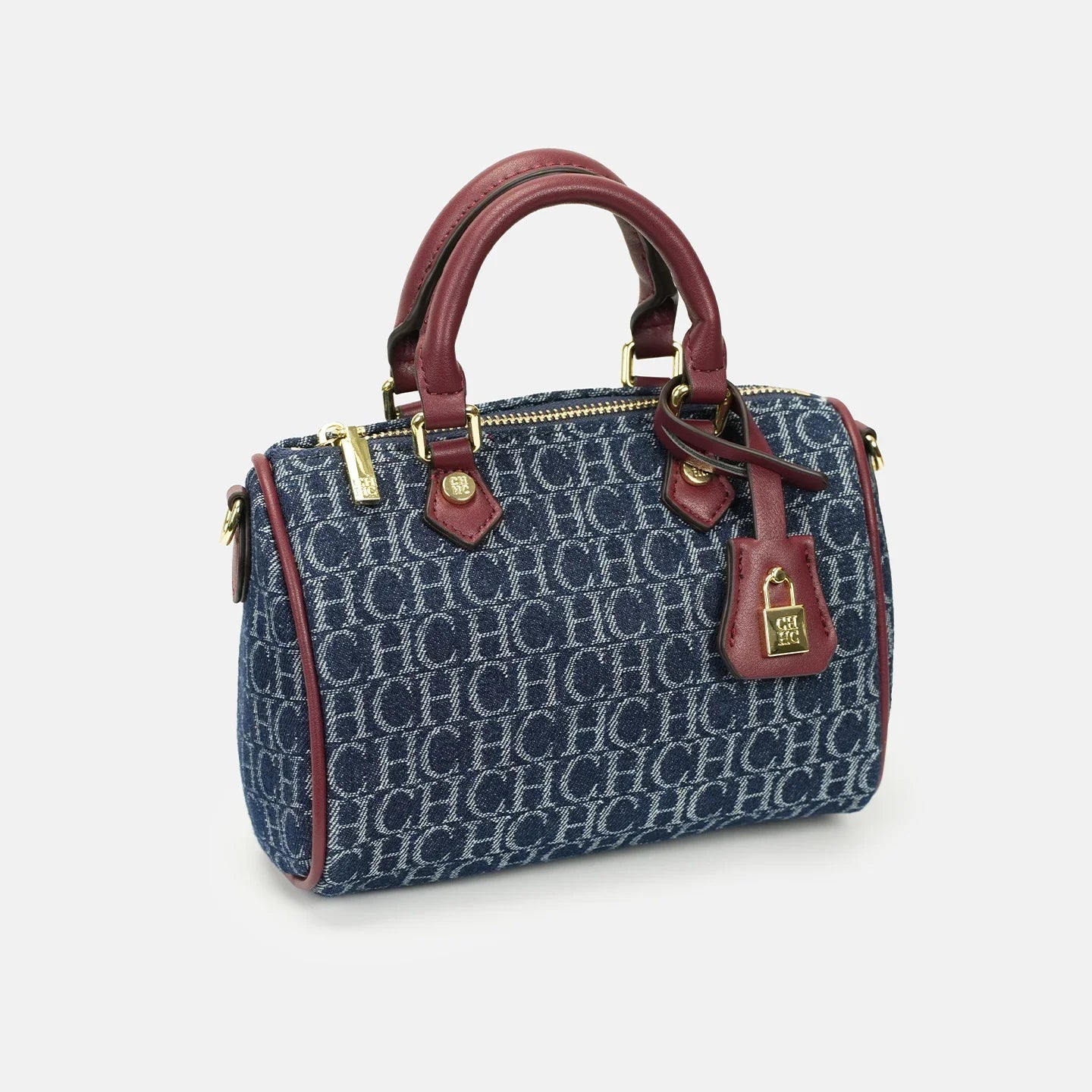 Bolso Verona Denim | Boston de Mezclilla con Detalles en Cuero y Cierre Elegante