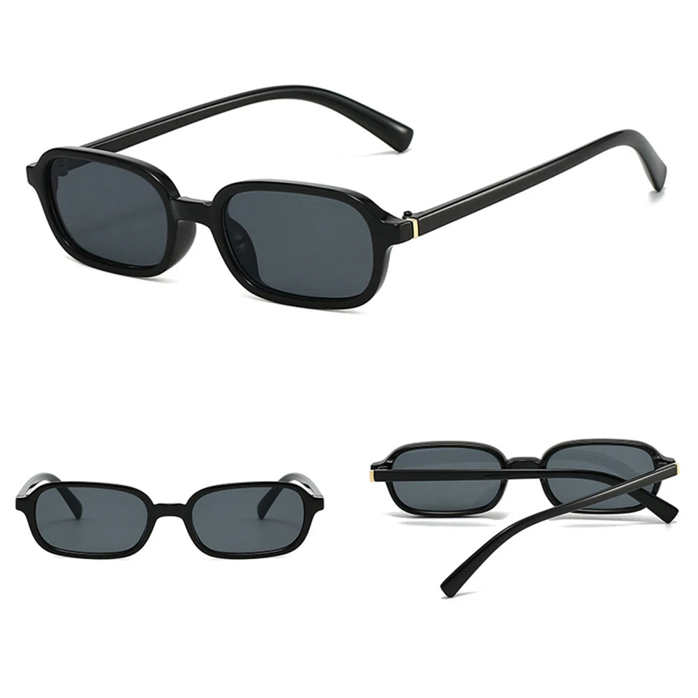 Avenor Edge | Gafas de Sol Rectangulares Vintage Unisex | Protección UV400 para Hombre y Mujer | Diseño Retro de Montura Pequeña y Estilo 2026