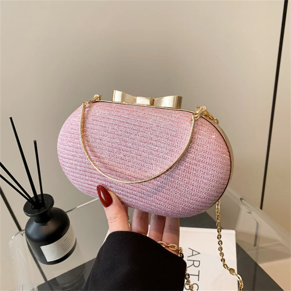 Bolso Aureline | Acabado Glitter con Asa Superior Elegante
