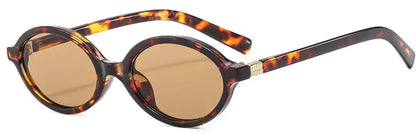 Valenne Noir | Gafas de Sol Ovaladas Pequeñas Vintage Unisex | Protección UV400 para Hombre y Mujer | Diseño Fashion de Lujo con Estilo 2025