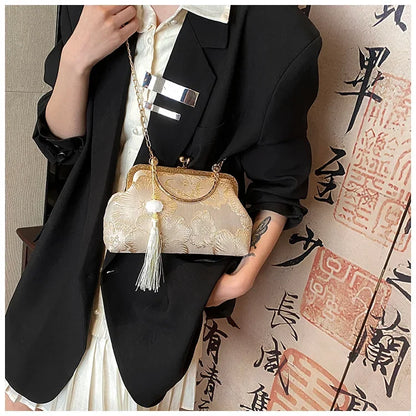 Bolso Seraphine | Acabado Glitter de Lujo con Cadena Elegante