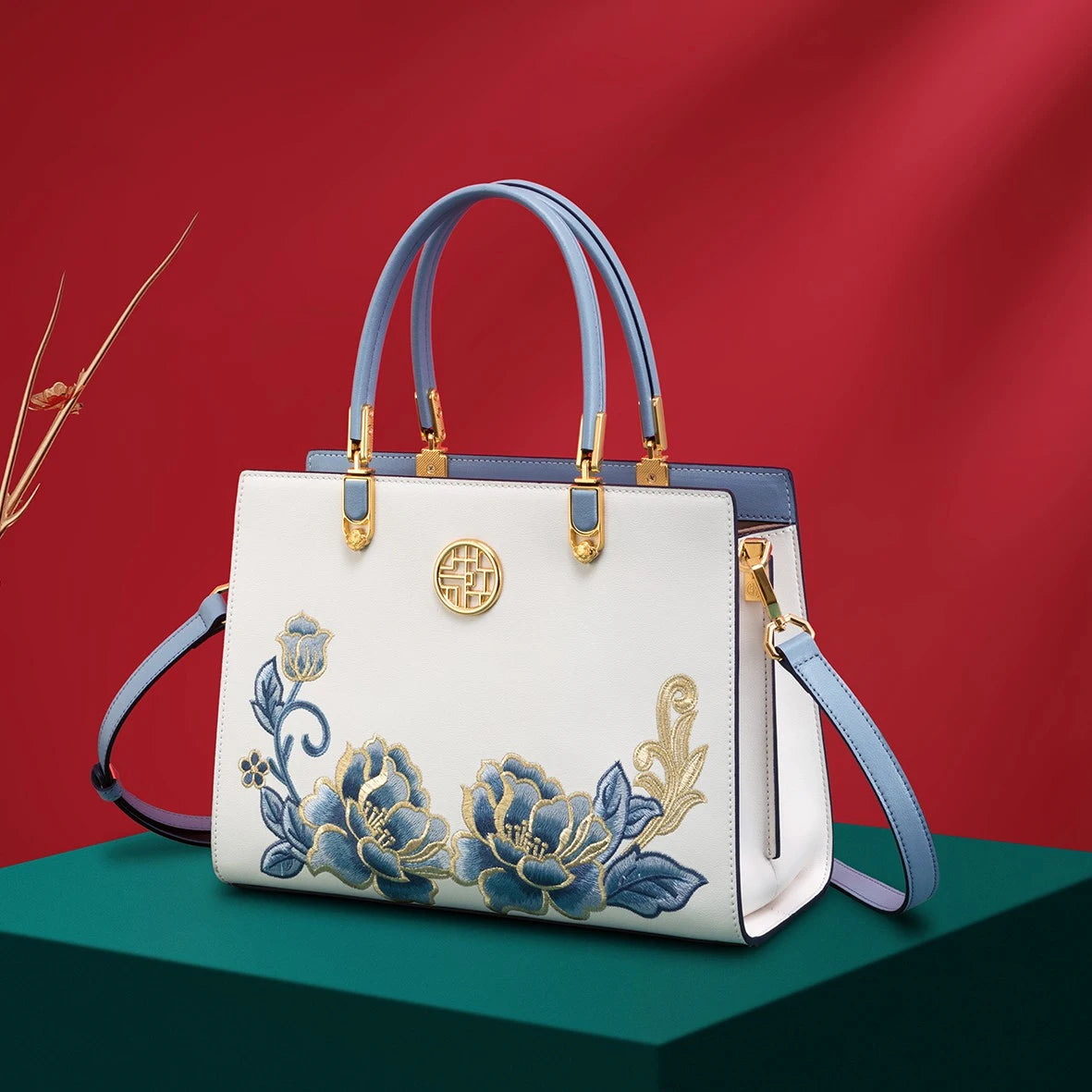 Bolso Jade Imperial | Bordado Tradicional Chino con Estilo Vintage y Elegancia Atemporal