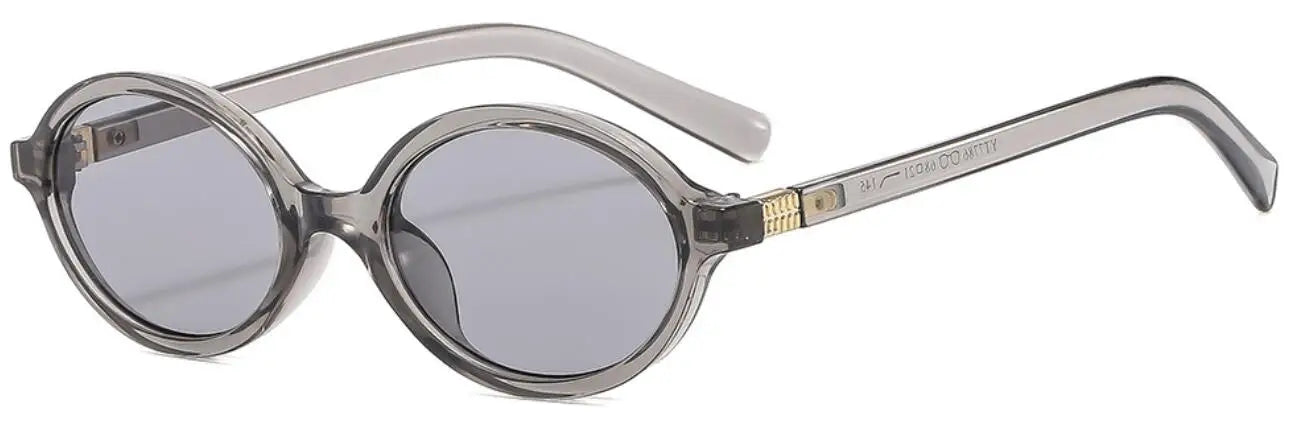 Valenne Noir | Gafas de Sol Ovaladas Pequeñas Vintage Unisex | Protección UV400 para Hombre y Mujer | Diseño Fashion de Lujo con Estilo 2025