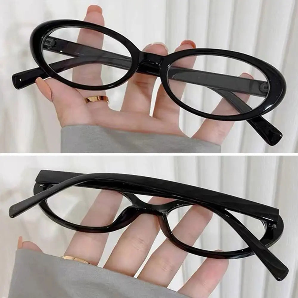 Lunaria Nova | Gafas Ovaladas Retro Y2K para Mujer | Lentes con Filtro de Luz Azul | Montura Ligera para Ordenador, Lectura y Uso Diario