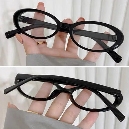 Lunaria Nova | Gafas Ovaladas Retro Y2K para Mujer | Lentes con Filtro de Luz Azul | Montura Ligera para Ordenador, Lectura y Uso Diario