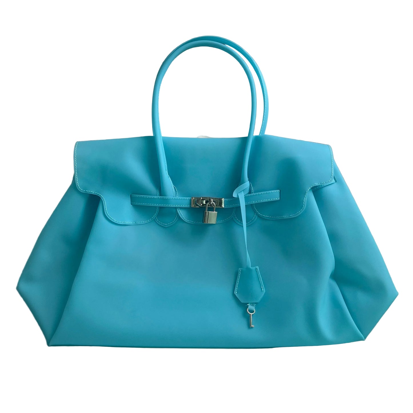 Bolso Crystalia | PVC Transparente en Color Caramelo con Diseño Veraniego