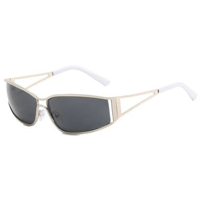 Gafas de Sol NEXORA™ Oversize para Mujer y Hombre | Diseño Y2K Steampunk | Lentes Degradadas con Efecto Espejo | Protección UV400