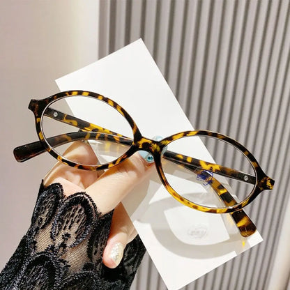 Lunaria Nova | Gafas Ovaladas Retro Y2K para Mujer | Lentes con Filtro de Luz Azul | Montura Ligera para Ordenador, Lectura y Uso Diario