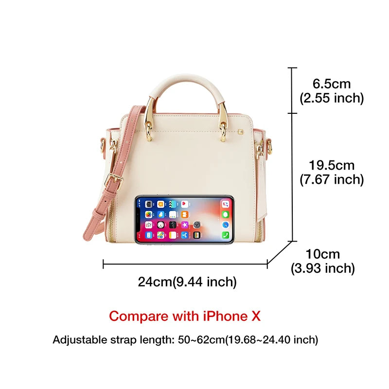 Bolso Isabella | Cuero dividido de alta calidad con diseño elegante y gran capacidad.