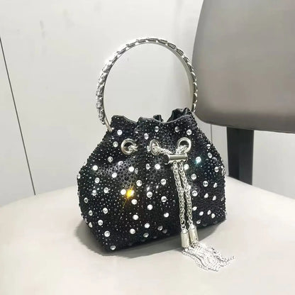 Bolso Élysia | Acabado con Cristales de Estrás y Brillo Sofisticado