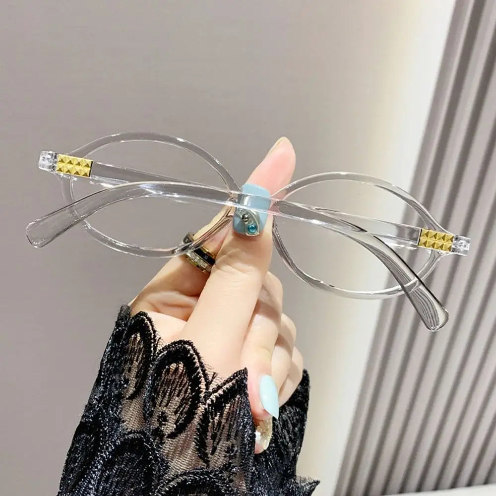 Lunaria Nova | Gafas Ovaladas Retro Y2K para Mujer | Lentes con Filtro de Luz Azul | Montura Ligera para Ordenador, Lectura y Uso Diario