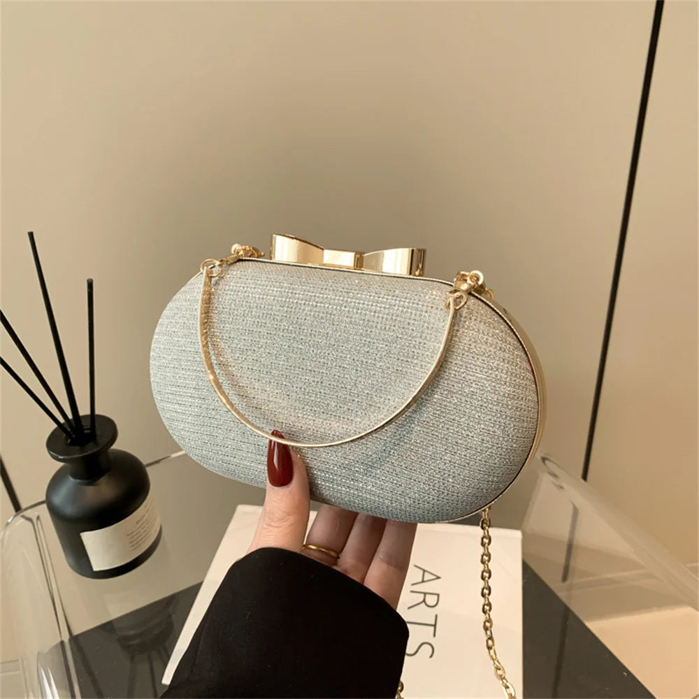 Bolso Aureline | Acabado Glitter con Asa Superior Elegante