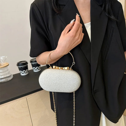 Bolso Aureline | Acabado Glitter con Asa Superior Elegante