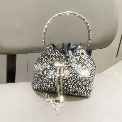 Bolso Élysia | Acabado con Cristales de Estrás y Brillo Sofisticado
