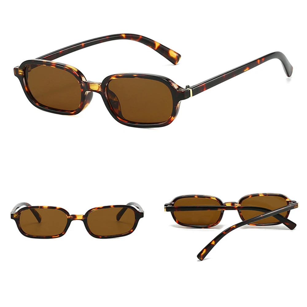 Avenor Edge | Gafas de Sol Rectangulares Vintage Unisex | Protección UV400 para Hombre y Mujer | Diseño Retro de Montura Pequeña y Estilo 2026