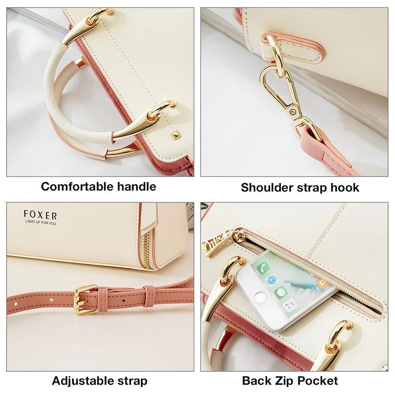 Bolso Isabella | Cuero dividido de alta calidad con diseño elegante y gran capacidad.