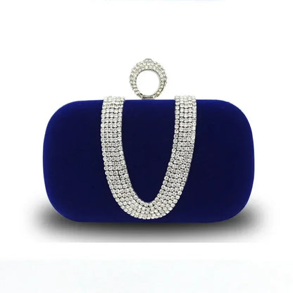 Bolso Esmeralda | Clutch de fiesta con detalles brillantes y cadena elegante para ocasiones .especiales