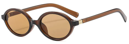 Valenne Noir | Gafas de Sol Ovaladas Pequeñas Vintage Unisex | Protección UV400 para Hombre y Mujer | Diseño Fashion de Lujo con Estilo 2025