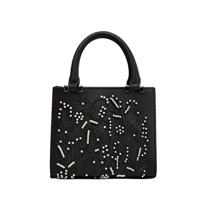 Bolsa Aurora Pérola | Bordado Delicado em Pérolas com Acabamento em Seda e Design Elegante para Festas